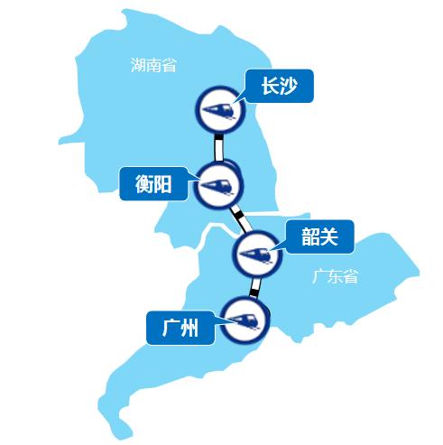 廣州—長(zhǎng)沙線高鐵列車(chē)廣告