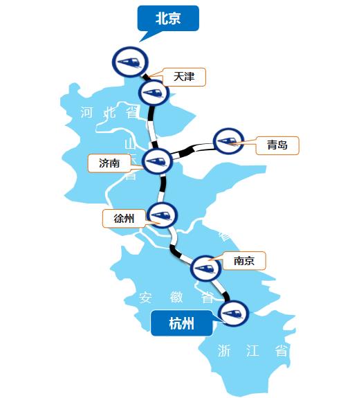 杭州—青島線高鐵列車(chē)廣告