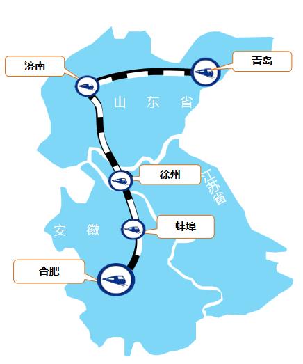 合肥—青島線高鐵列車(chē)廣告